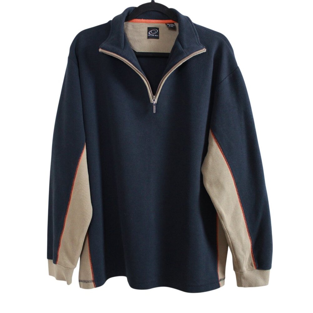 Cotton Reel Qtr-zip Sweater